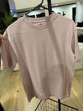 H&M Loose Fit Tee in Dusty Pink